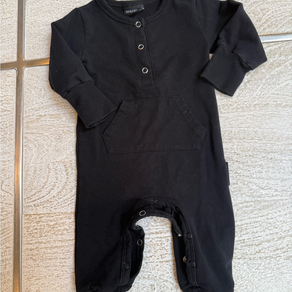 Little Bipsy Black Footies One Piece